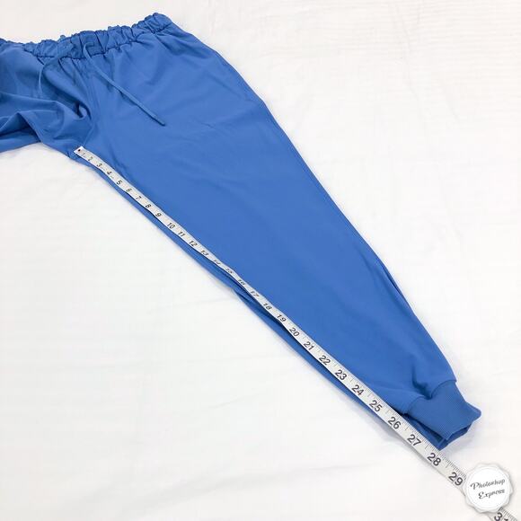 Lululemon Stretch Soft Denim Blue High Rise Jogger Full Length- 10 - Picture 10 of 12